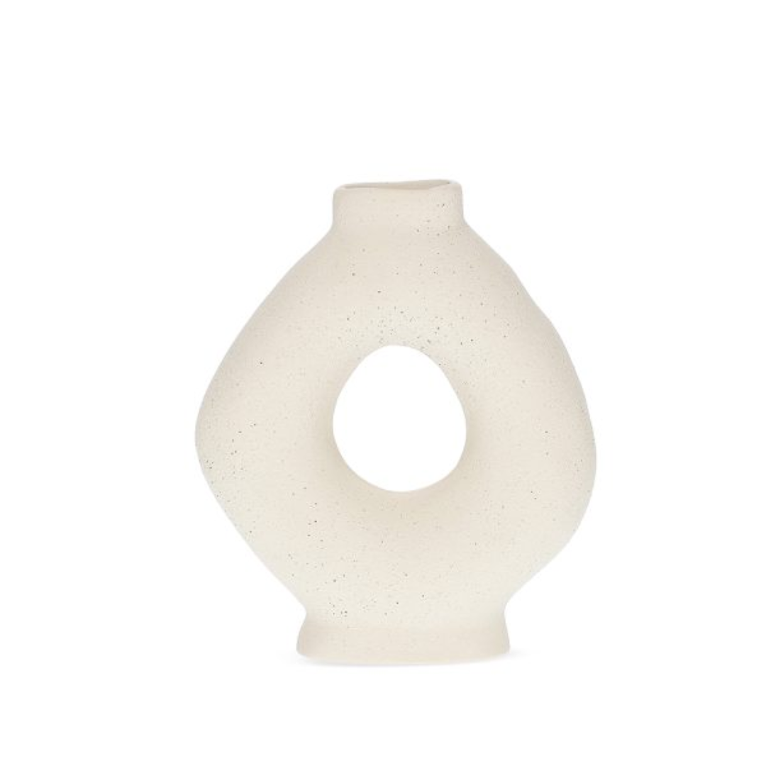 Vaso Decorativo em Cerâmica Vazado 28,5cm