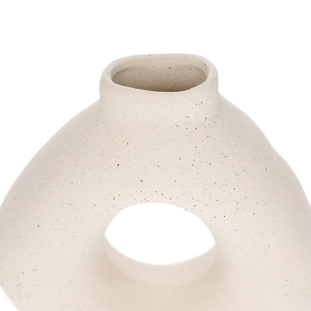 Vaso Decorativo em Cerâmica Vazado 28,5cm