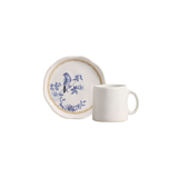 Jogo 6 Xicaras de Café com Pires Iris Azul 100ml