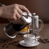 Xicara de Café com Pires de Porcelana Clear 100ml - Ela Decora