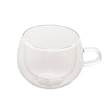 Xícara de Café Parede Dupla Vidro Borossilicato 240ml - Ela Decora