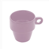 Xícara de Chá Cerâmica Empilhável Lilás 210ml - Ela Decora