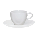 Xícara de Chá Porcelana 220ml com Pires Branco Ryo White - Ela Decora