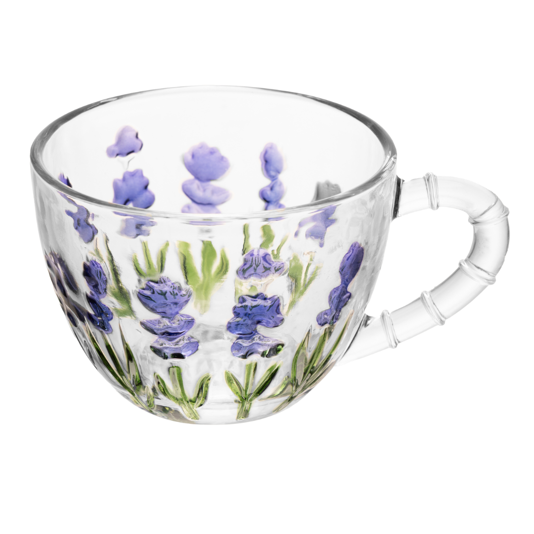 Xícara de Café com Pires Lavanda 80ml