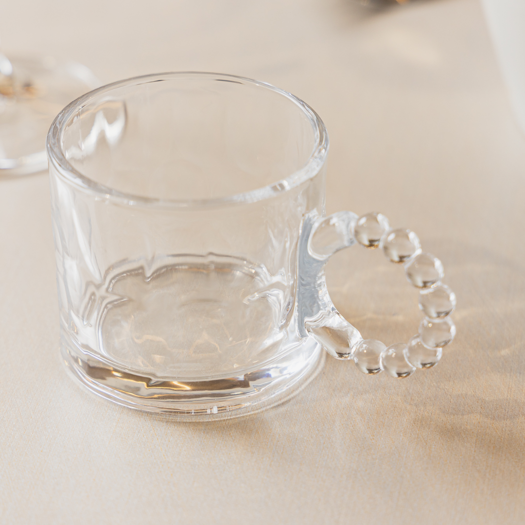 Jogo 4 Xícaras de Café Cristal Balls 100ml