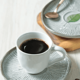 Jogo 6 Xícaras de Café com Pires Bio Evergreen